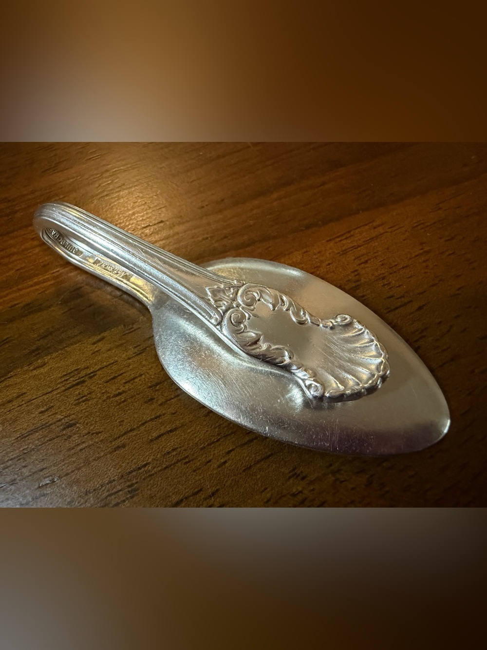 Silver Plated Spoon Money Clip